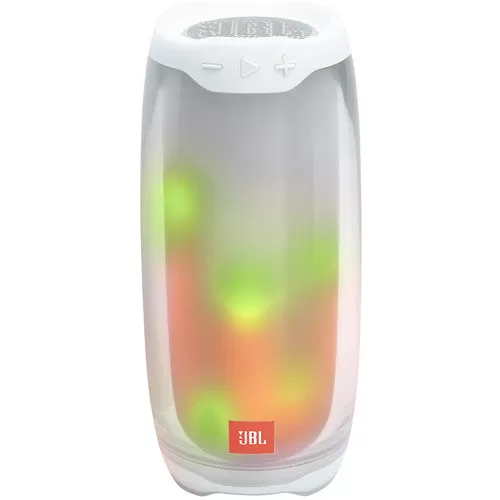 JBL Pulse 4 Portable Bluetooth Speaker (White)