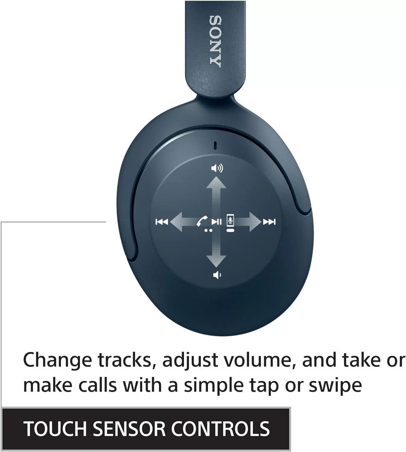 Sony WH-XB910N Extra BASS Noise Cancelling Headphones, Wireless Bluetooth Over The Ear Headset with Microphone and Alexa Voice Control, Blue (Amazon Exclusive)
