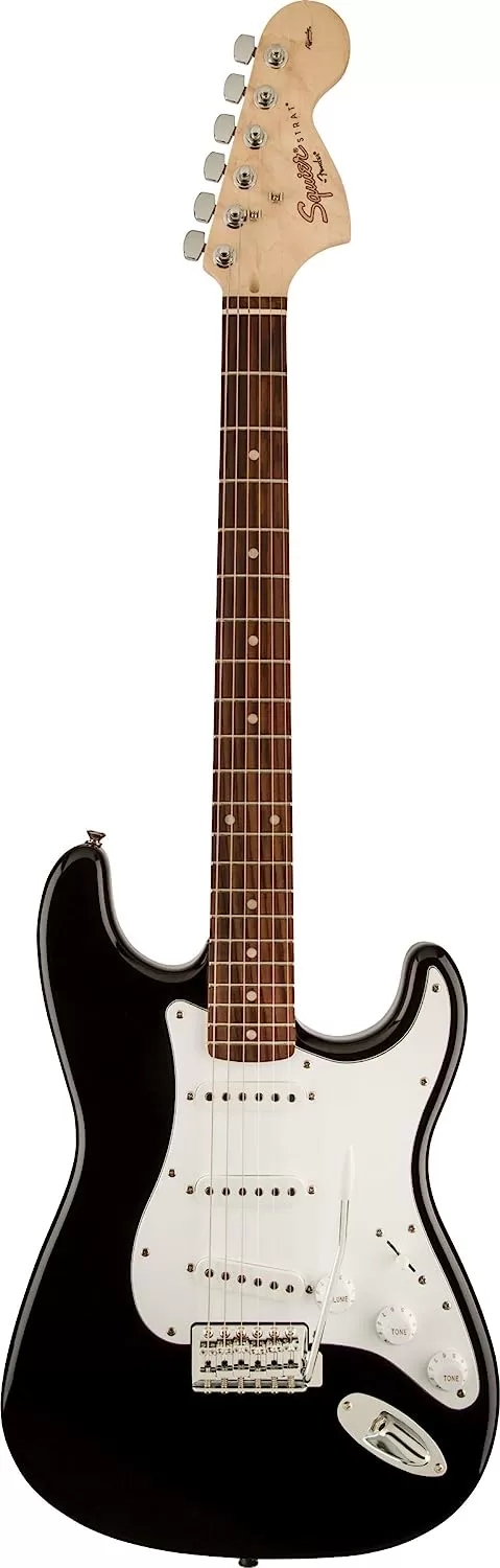 Fender Squier Stratocaster - Sunburst Bundle with Frontman 10G Amp, Gig Bag, Instrument Cable, Tuner, Strap, Picks, Fender Play Online Lessons, Instructional Book, and Austin Bazaar Instructional DVD