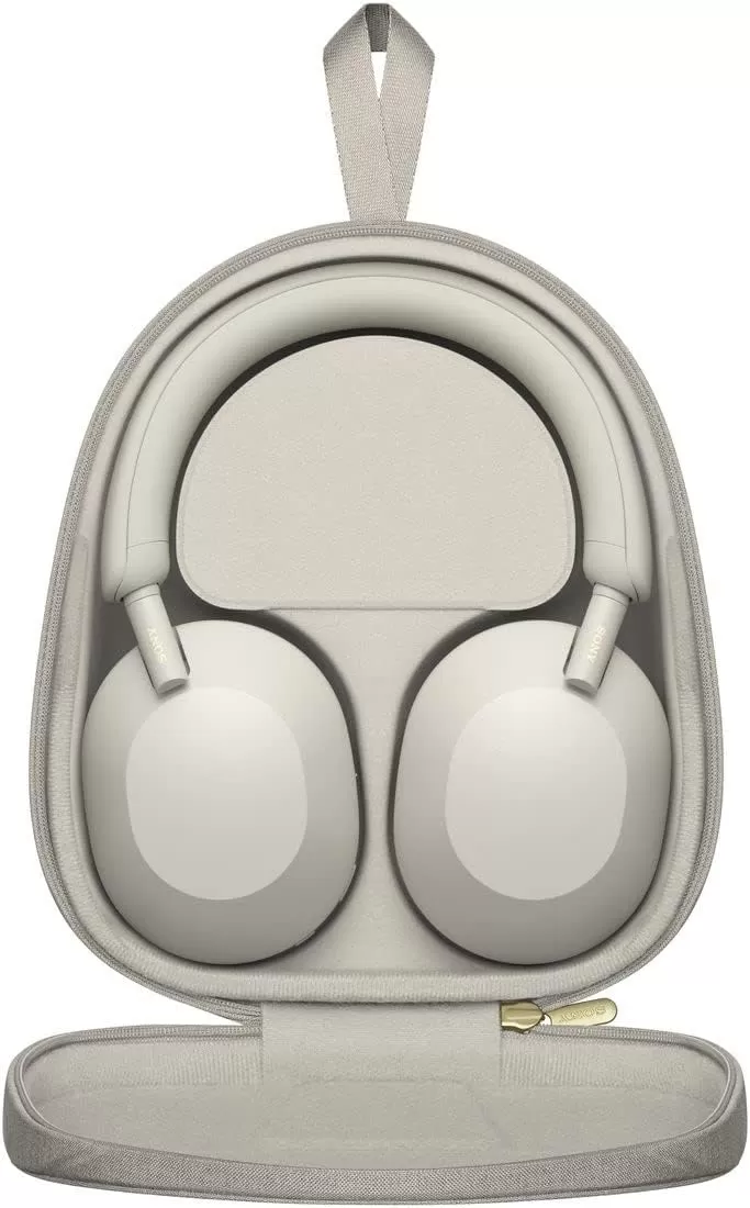 Sony WH-1000XM5 Noise Canceling Wireless Headphones - 30hr Battery Life - Over-Ear Style - Optimized for Alexa and Google Assistant - Built-in mic for Calls - Silver