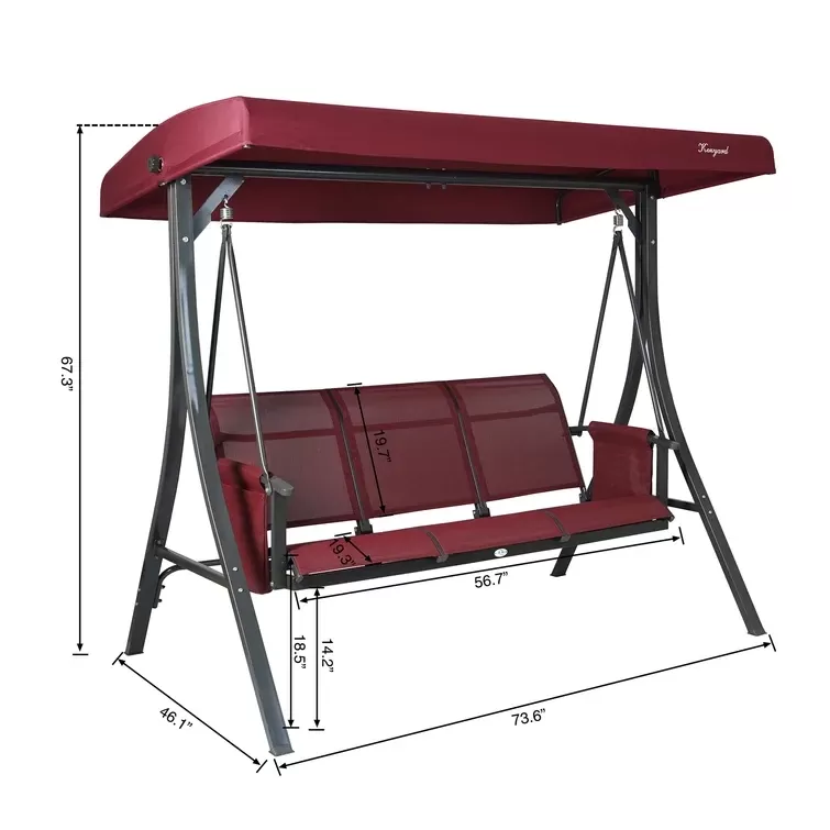 Otteridge Patio Porch Swing with Stand