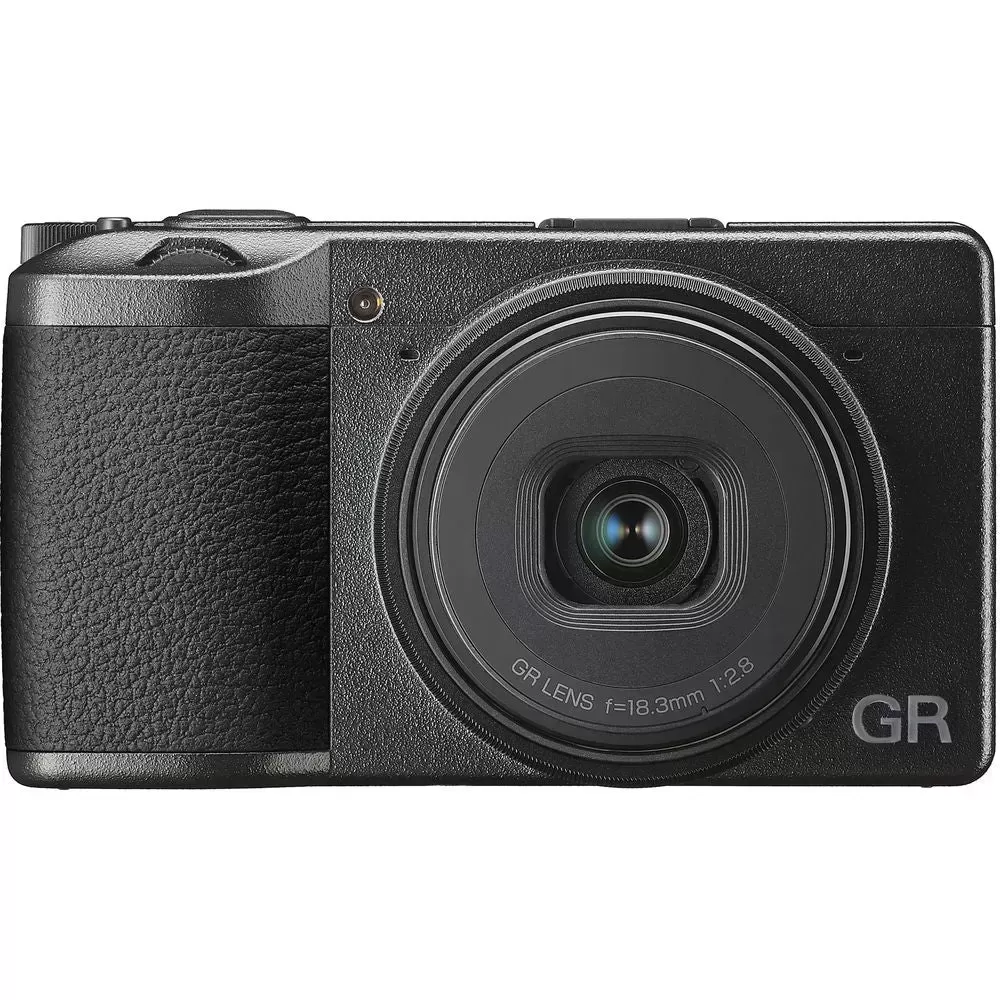 Ricoh GR III APS-C Wi-Fi Digital Camera with 64GB Card + Case + Shooting Grip Tripod + Strap + Reader + Kit