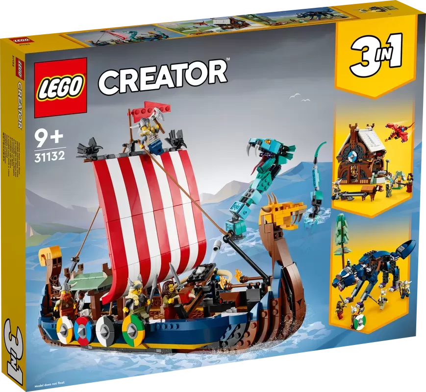 31132 CREATOR VIKING SHIP AND THE MIDGARD SERPENT