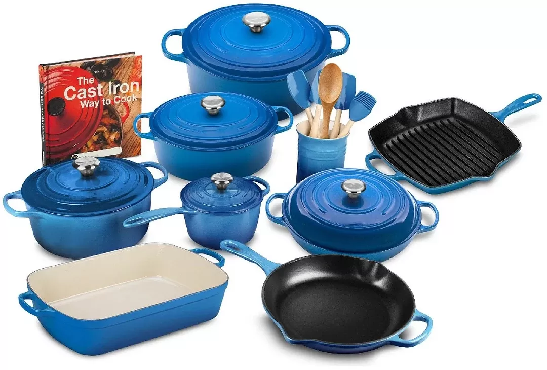 [🔥Limited time offer Only Today! ]20-piece Signature Cast Iron Cookware