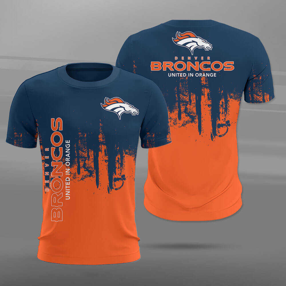 Denver Broncos Box-united In Orange