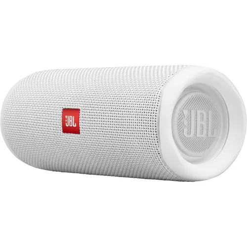 JBL Flip 5 Waterproof Bluetooth Speaker (Steel White)