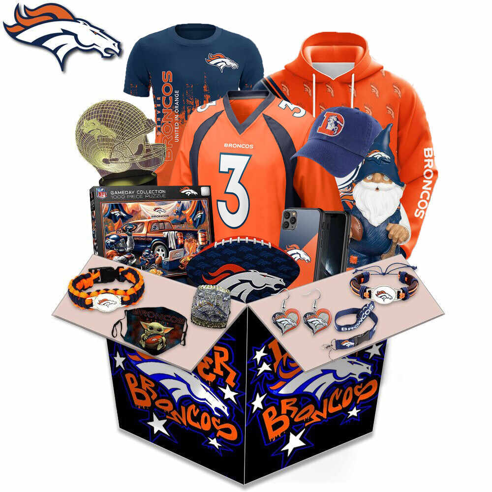 Denver Broncos Box-united In Orange
