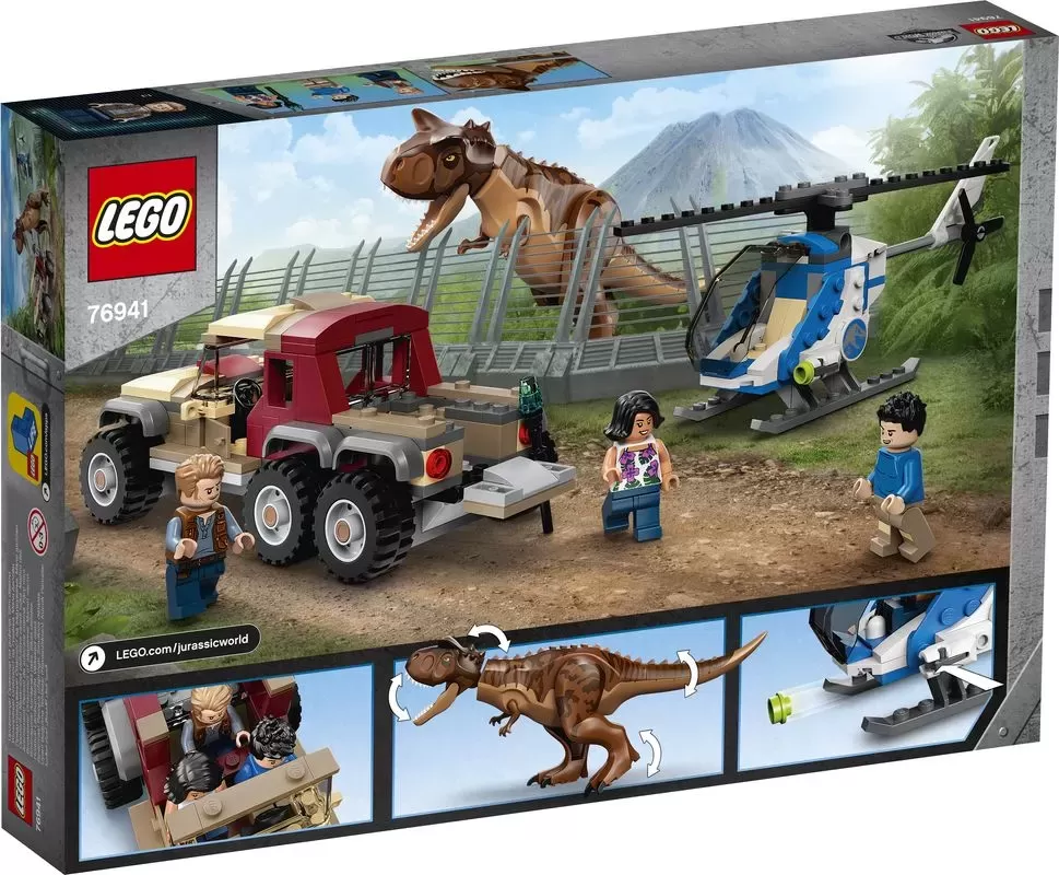 76941 JURASSIC WORLD CARNOTAURUS DINOSAUR CHASE
