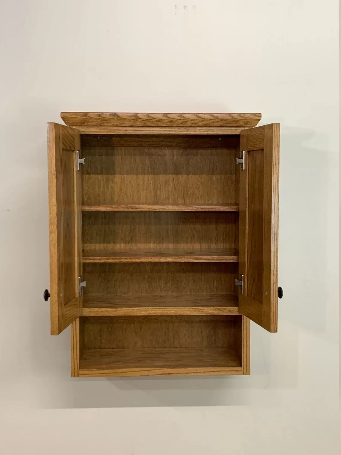 Over the Toilet Oak Bathroom Vanity/Medicine Cabinet Shaker Style in Oak Wood by Ideas to Home