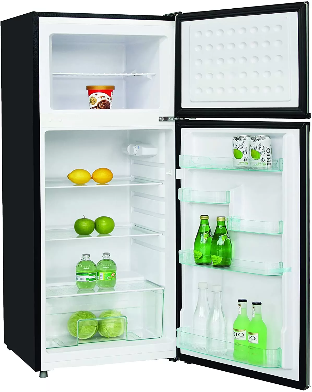 Frigidaire EFR451 2 Door Refrigerator/Freezer, 4.6 cu ft, Platinum Series, Stainless Steel, Double