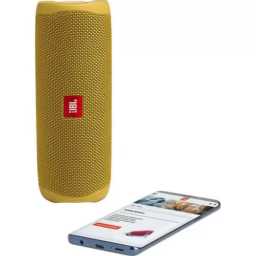 JBL Flip 5 Waterproof Bluetooth Speaker (Mustard Yellow)