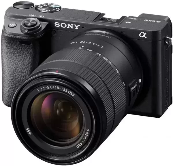 Alpha A6400 Mirrorless Camera: Compact APS-C Interchangeable Lens Digital Camera With Real-Time Eye Auto Focus, 4K Video, Flip Screen & 18-135mm Lens - E Mount Compatible Cameras - ILCE-6400M/B