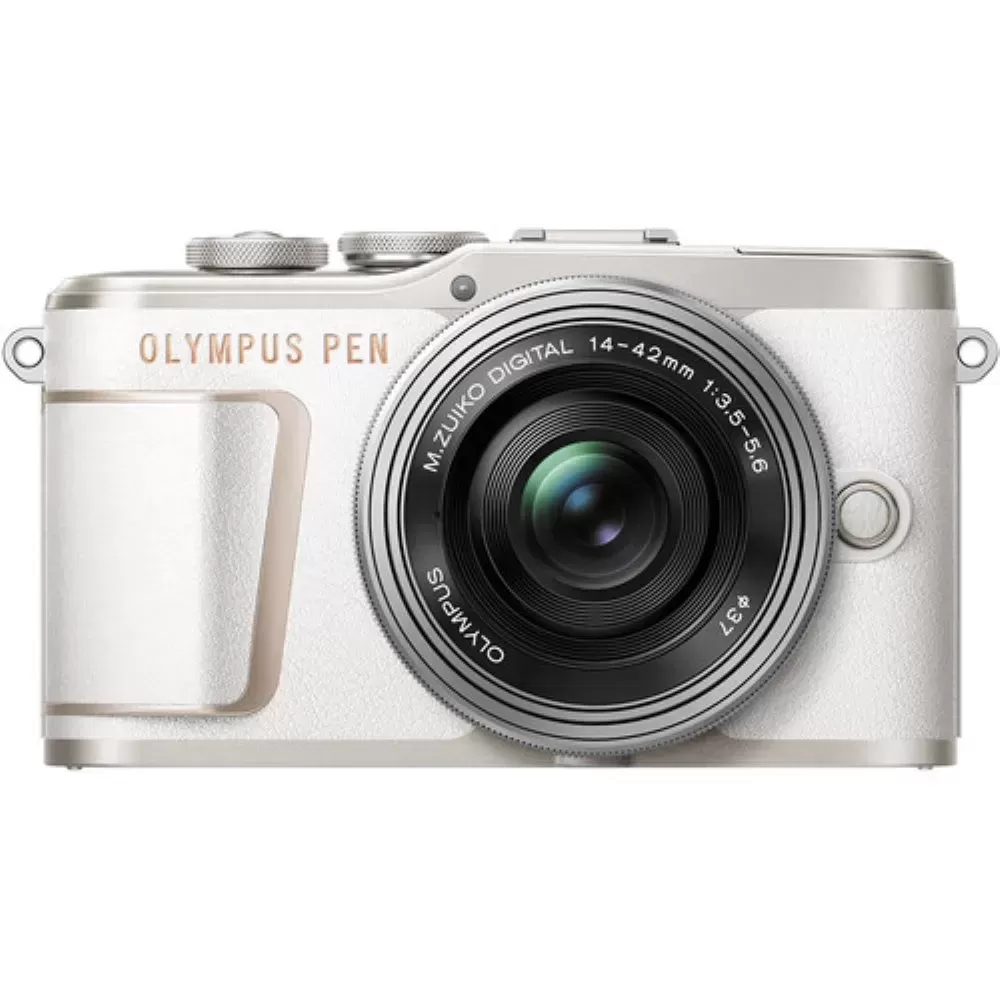 Olympus PEN E-PL10 Mirrorless Digital Camera with 14-42mm Lens | White