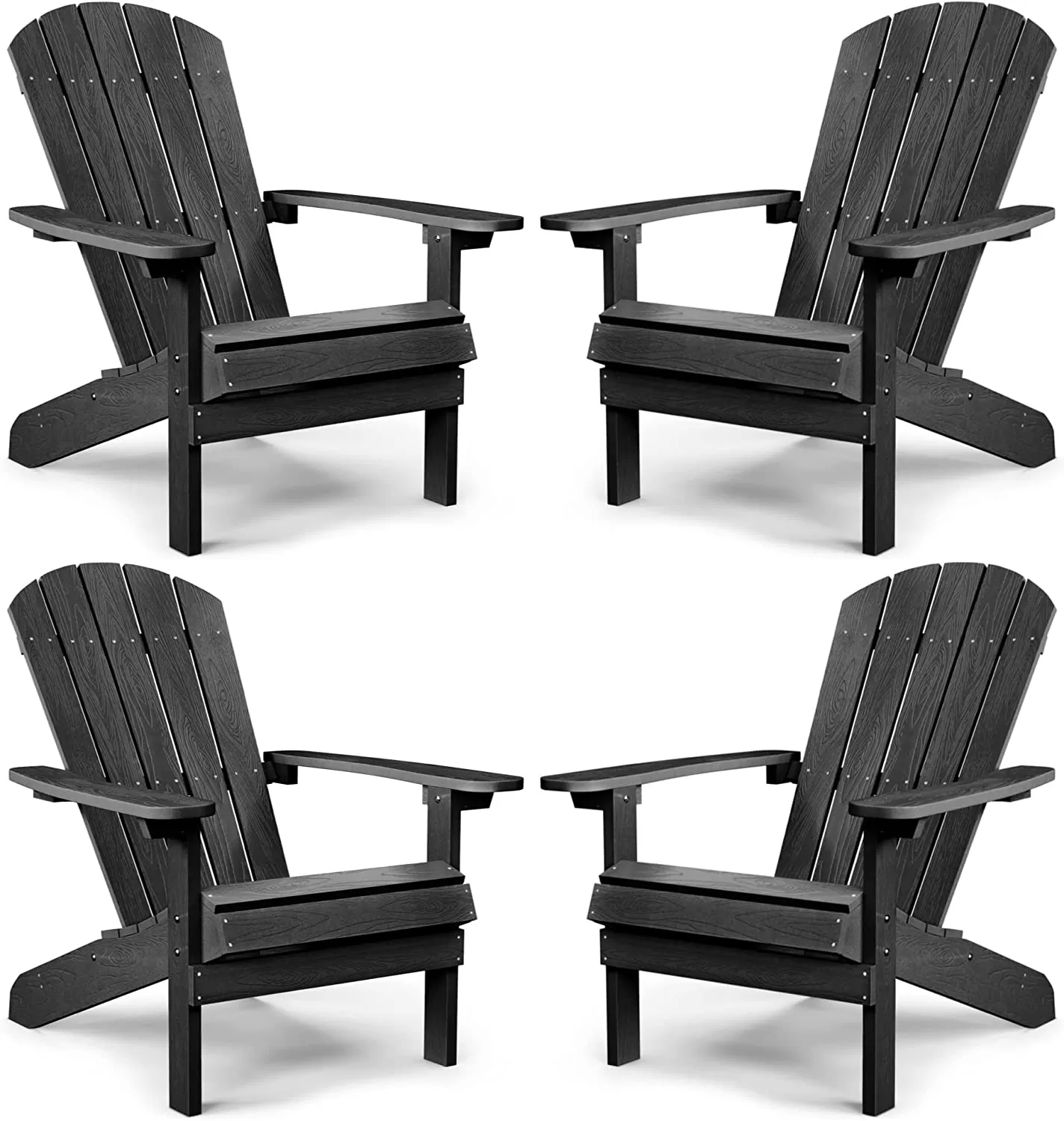 Adirondack Chair ,Patio Chairs 5 Steps Easy Installation,Widely Used in Outdoor, Fire Pit, Deck, Outside, Garden, Campfire Chairs