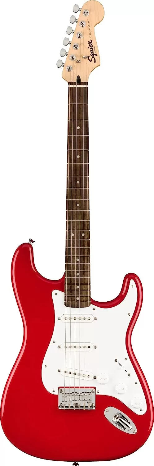 Fender Squier Stratocaster - Sunburst Bundle with Frontman 10G Amp, Gig Bag, Instrument Cable, Tuner, Strap, Picks, Fender Play Online Lessons, Instructional Book, and Austin Bazaar Instructional DVD