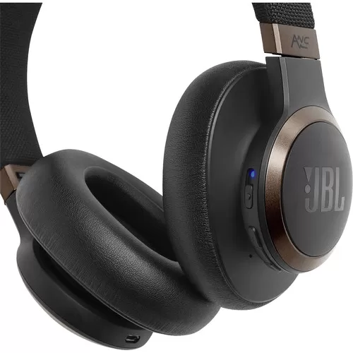 JBL LIVE 650BTNC Wireless Over-Ear Noise-Canceling Headphones (Black)