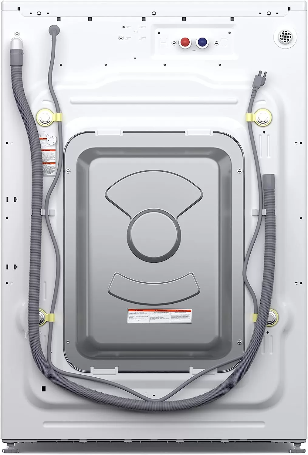 KoolMore FLW-3CWH Front Load Machine, 2.7 Cu. Ft, Space Saving Unit with 20-Minute Quick, 12 Washing Cycles, Quiet Inverter Motor [120V],