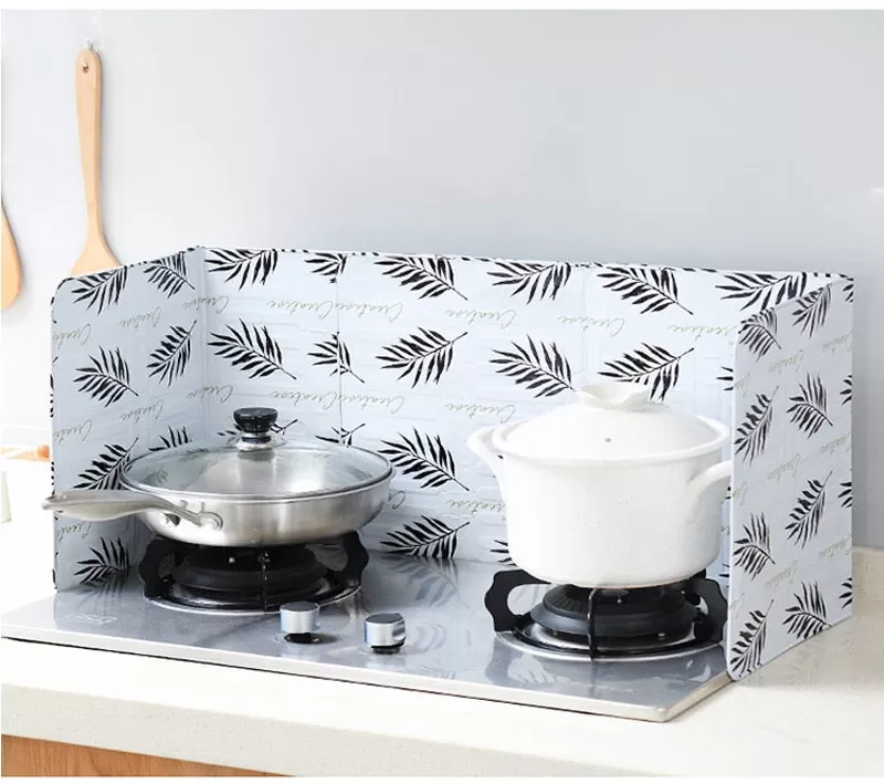 Aluminum Foldable Kitchen Gas Stove Baffle Plate