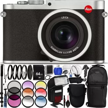 Leica Q (Typ 116) Digital Camera (Silver Anodized) - Pro Bundle