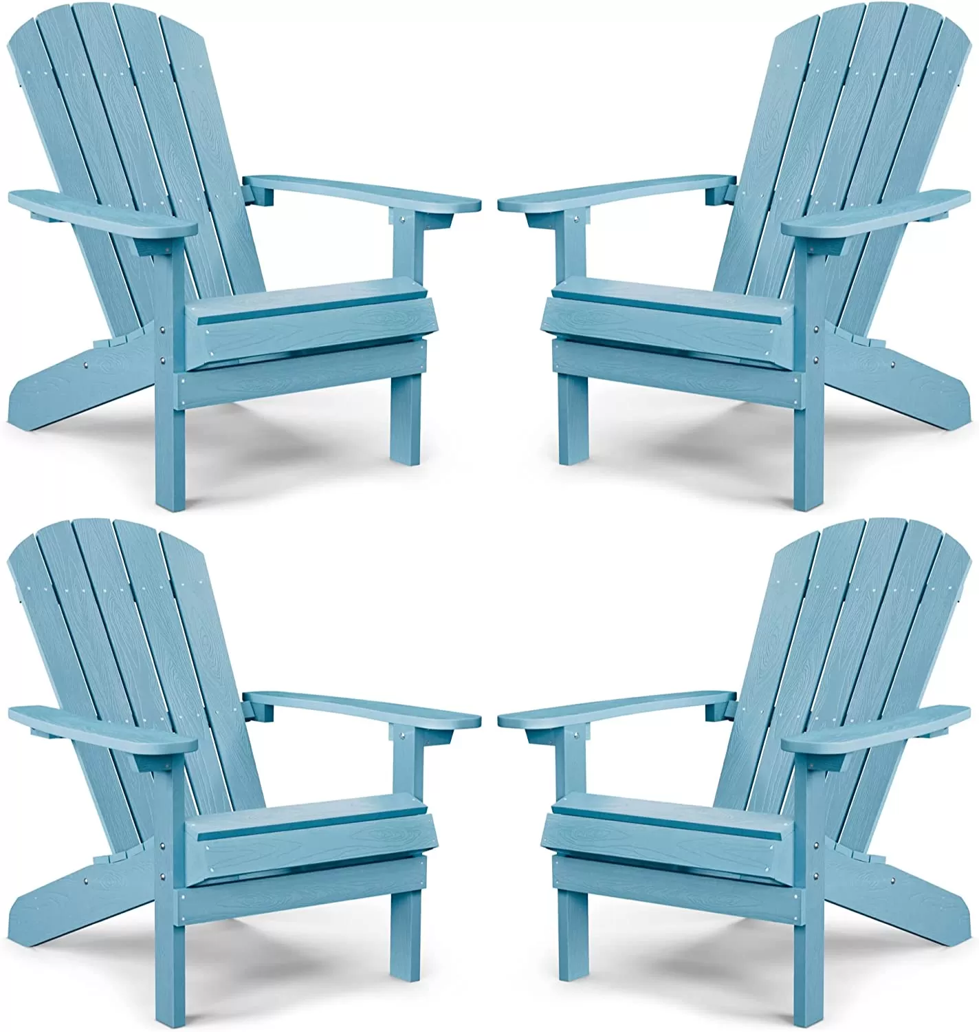 Adirondack Chair ,Patio Chairs 5 Steps Easy Installation,Widely Used in Outdoor, Fire Pit, Deck, Outside, Garden, Campfire Chairs