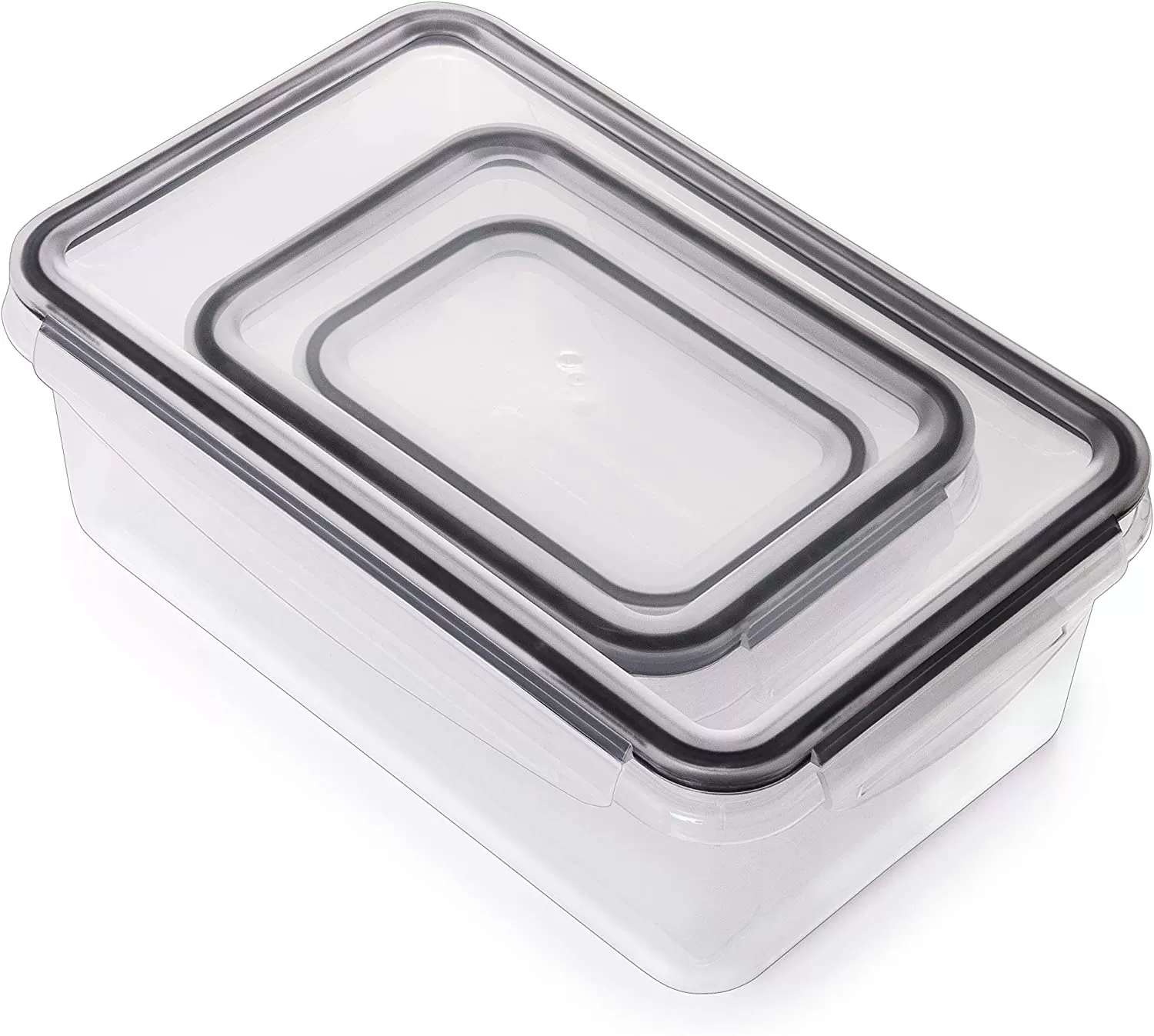 50-piece Food storage Containers Set with Lids, Plastic Leak-Proof BPA-Free Containers for Kitchen Organization, Meal Prep, Lunch Containers (Includes Labels & Pen)