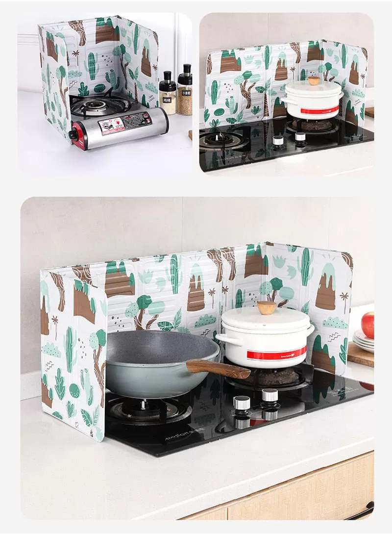 Aluminum Foldable Kitchen Gas Stove Baffle Plate