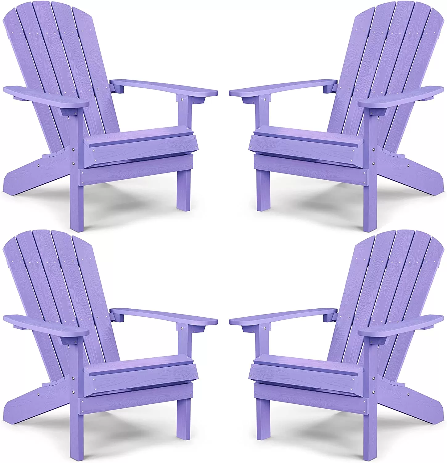 Adirondack Chair ,Patio Chairs 5 Steps Easy Installation,Widely Used in Outdoor, Fire Pit, Deck, Outside, Garden, Campfire Chairs