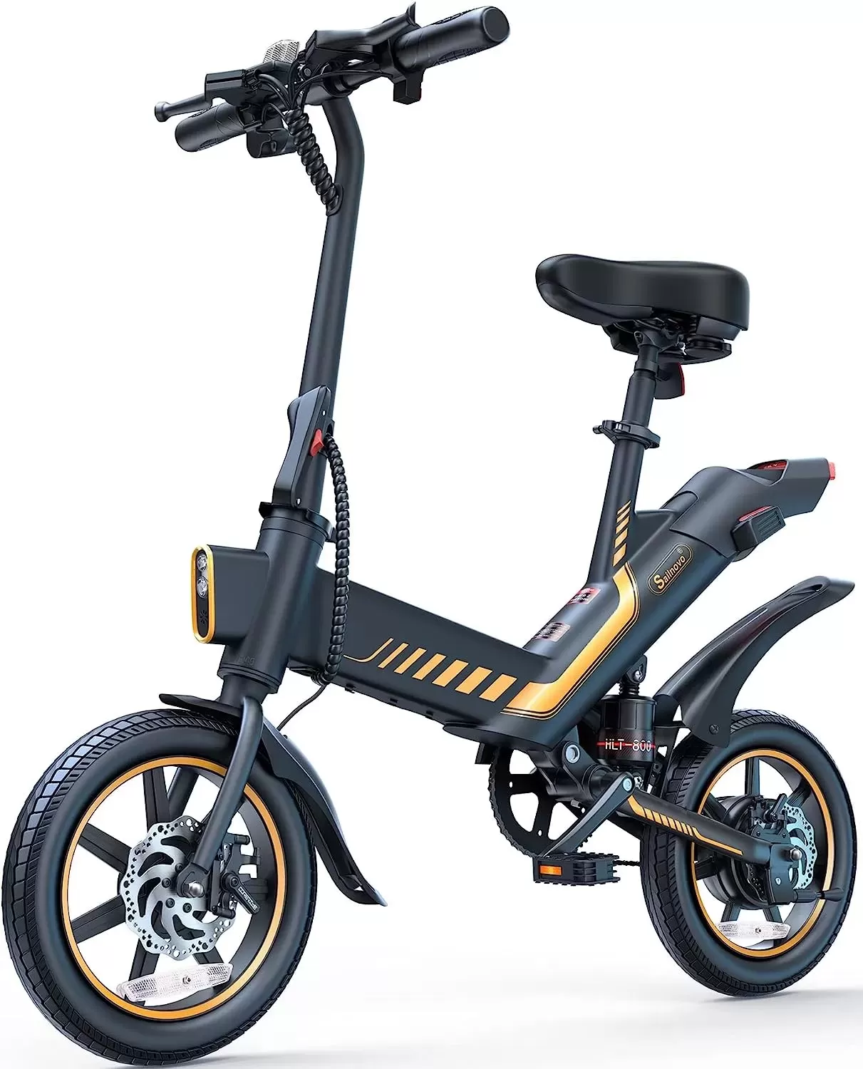 Sailnovo Electric Bike, Electric Bicycle with 18.5mph Electric Bikes for Adults Teens E Bike with Pedals, 14