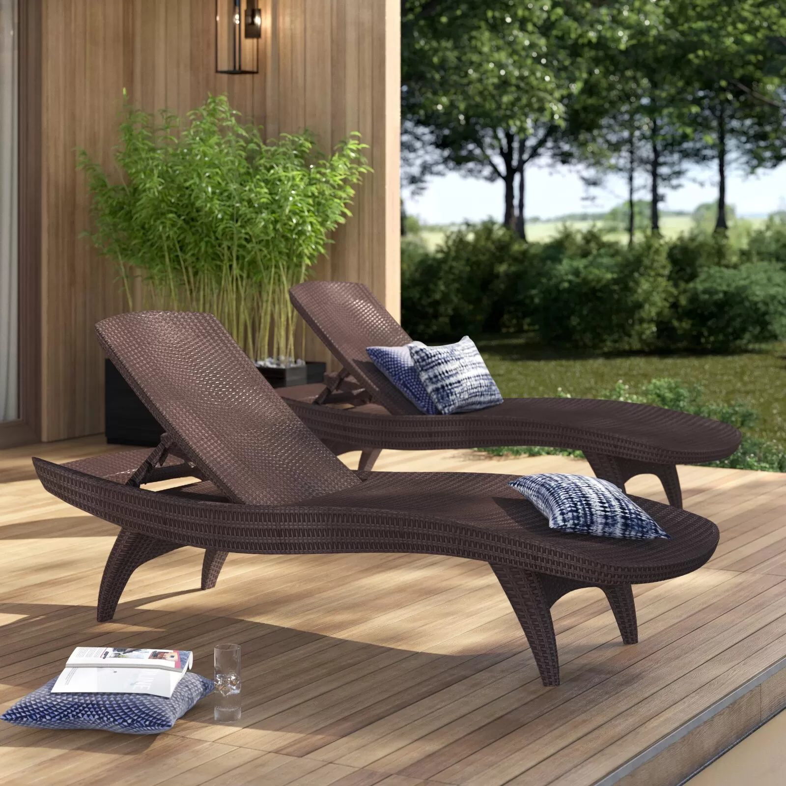 Outdoor Chaise Lounge (Set of 2)