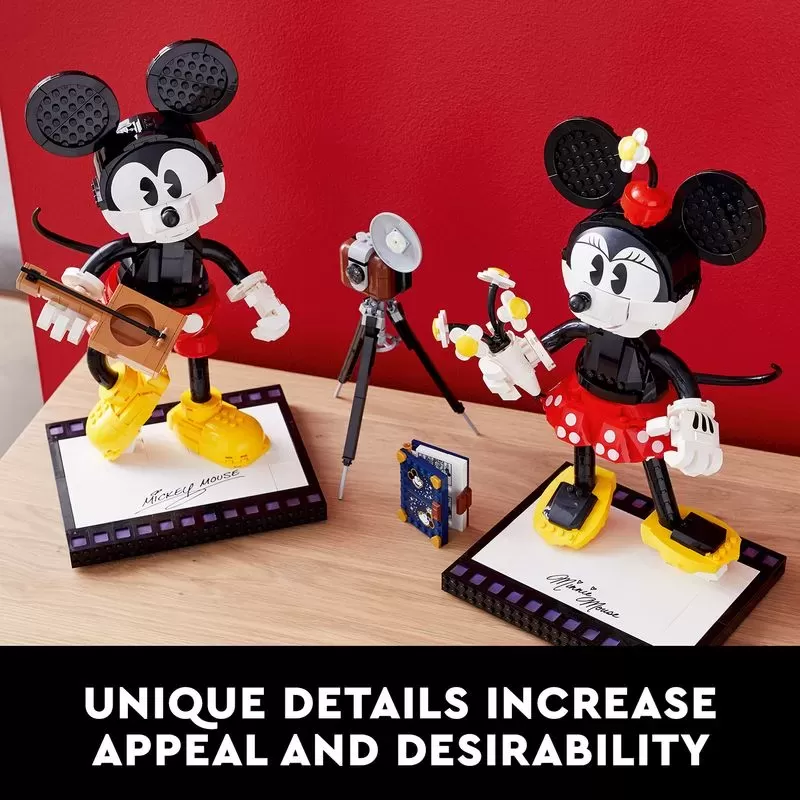 43179 DISNEY MICKEY MOUSE & MINNIE MOUSE BUILDABLE