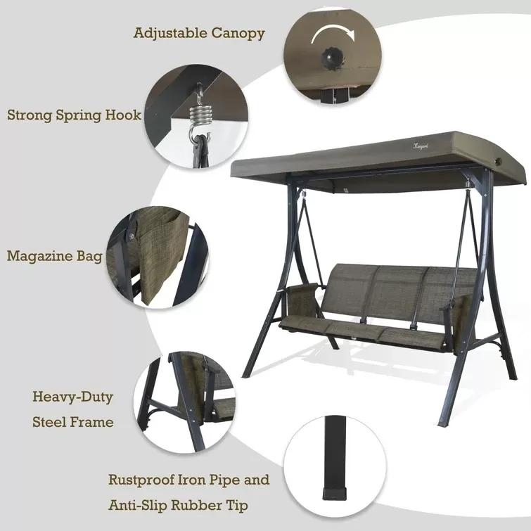 Otteridge Patio Porch Swing with Stand