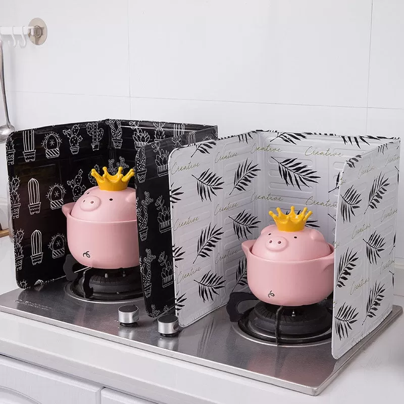 Aluminum Foldable Kitchen Gas Stove Baffle Plate