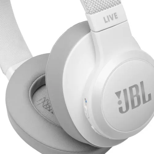 JBL LIVE 500BT Wireless Over-Ear Headphones (White)
