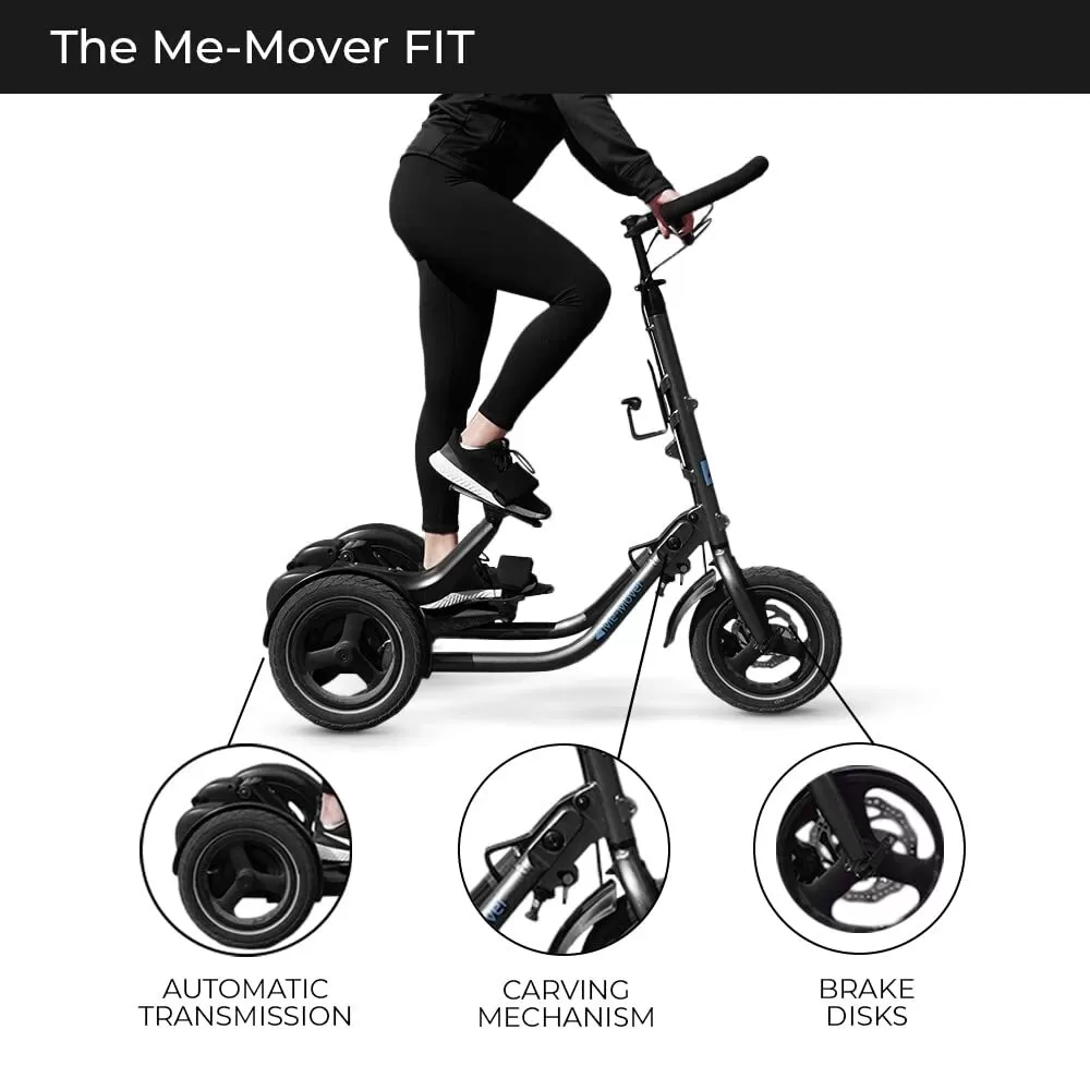 Step Machine on Wheels, Low Impact Trainer, Cross Trainer
