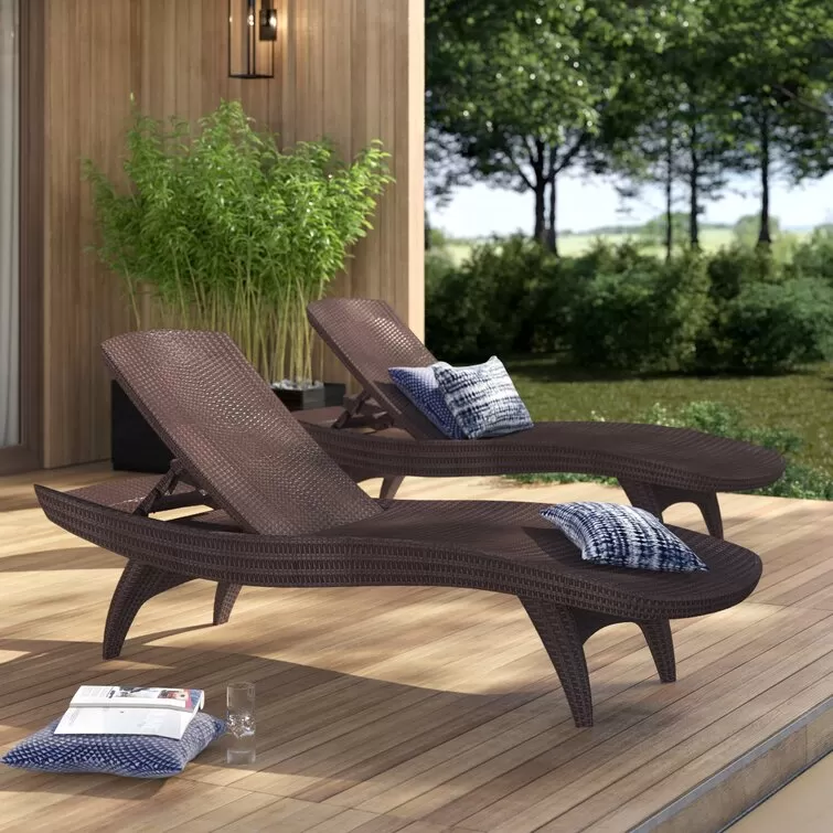 Outdoor Chaise Lounge (Set of 2)