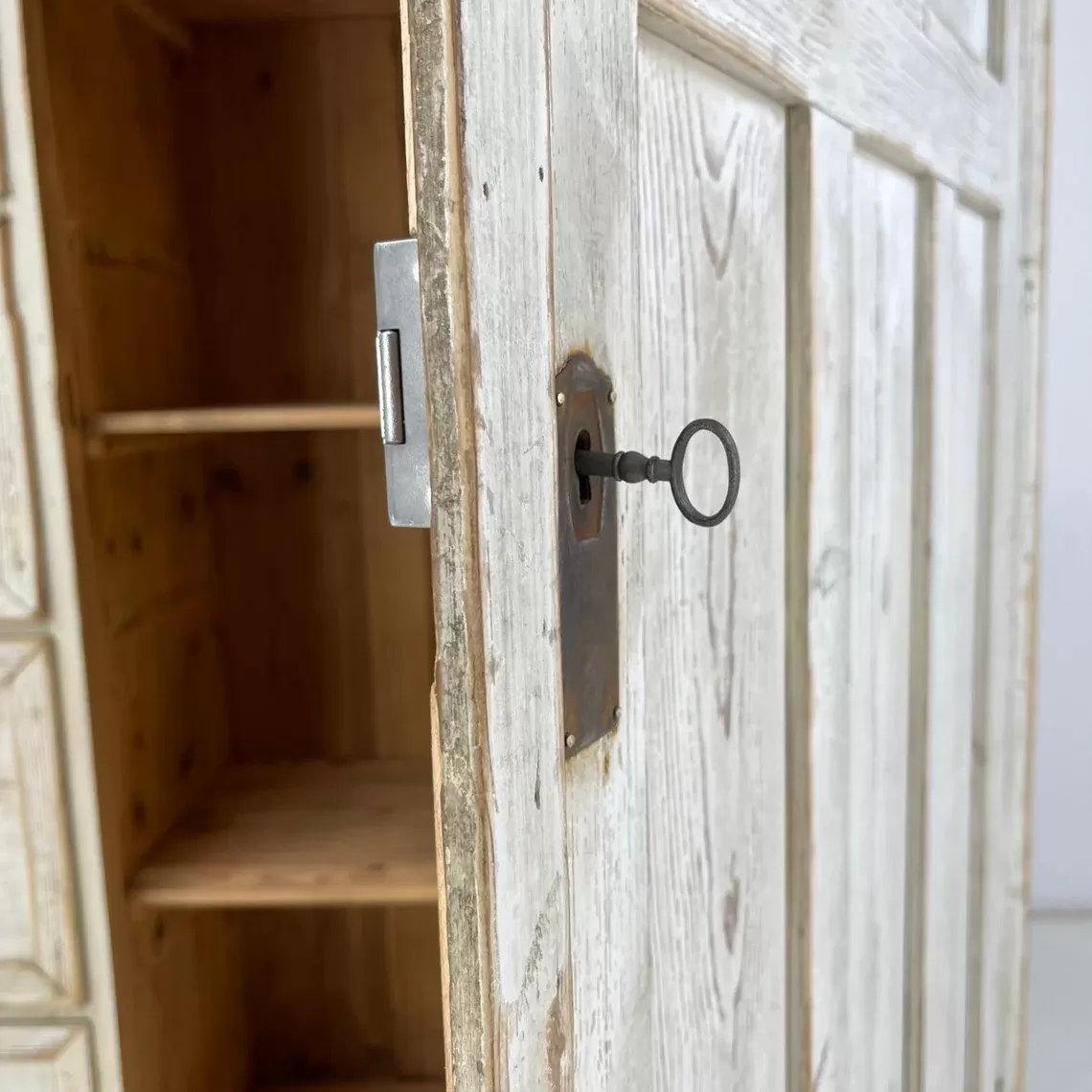 19th Century Eastern Europian Food Cabinet / Antique Storage Cabinet