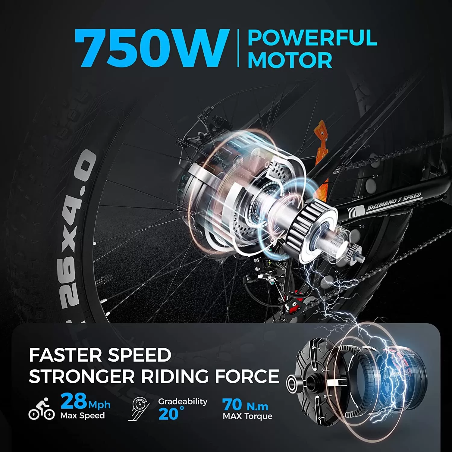 🔥Clearance Sale🔥✨Outdoor electric bike with 48V / 15Ah lithium battery✨