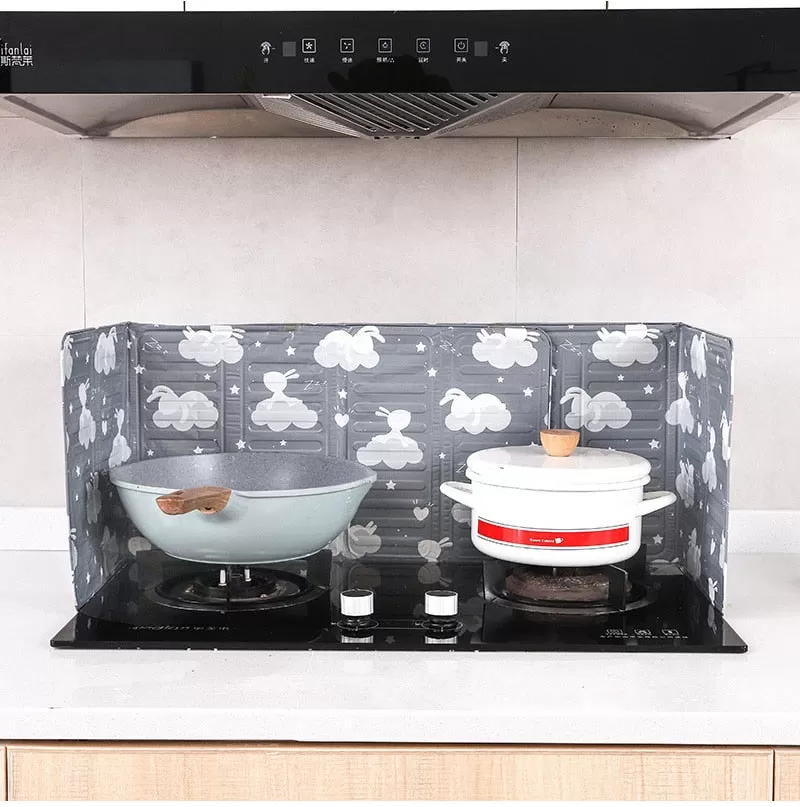 Aluminum Foldable Kitchen Gas Stove Baffle Plate