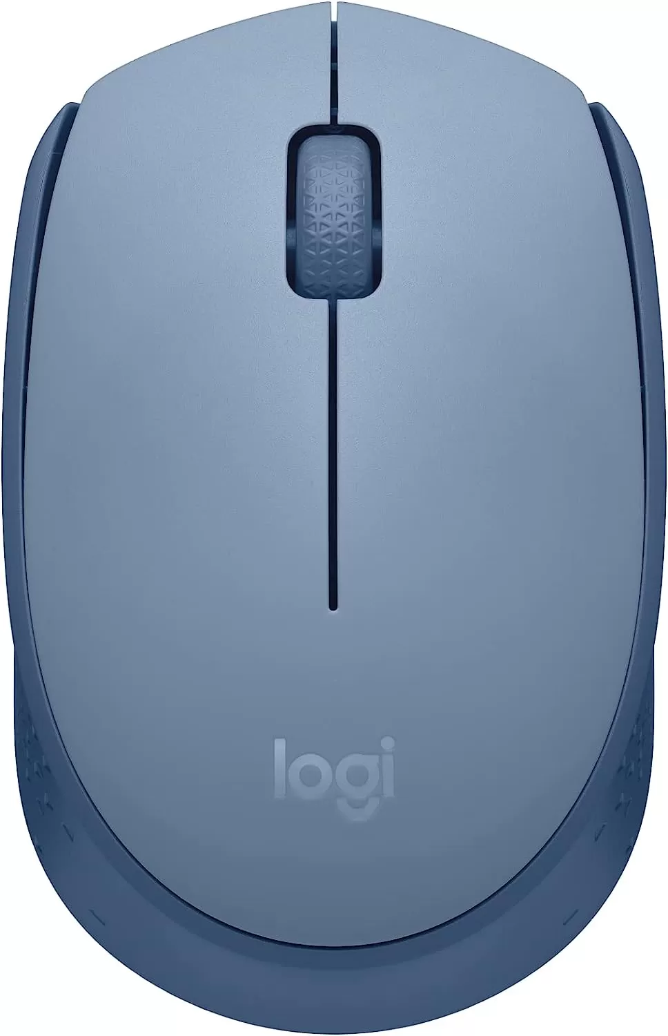 Logitech M170 Wireless Mouse for PC, Mac, Laptop, 2.4 GHz with USB Mini Receiver, Optical Tracking, 12-Months Battery Life, Ambidextrous - Blue Grey