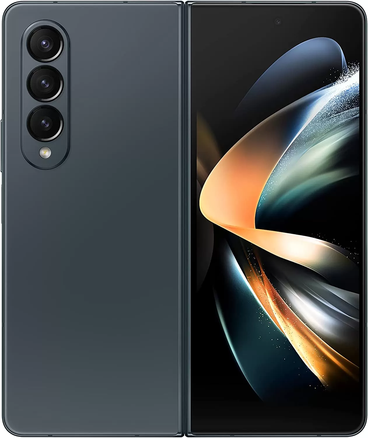 Galaxy Z Fold 4 Cell Phone, Factory Unlocked Android Smartphone, 256GB, Flex Mode, Hands Free Video, Multi Window View, Foldable Display, S Pen Compatible, US Version, 2022, Beige