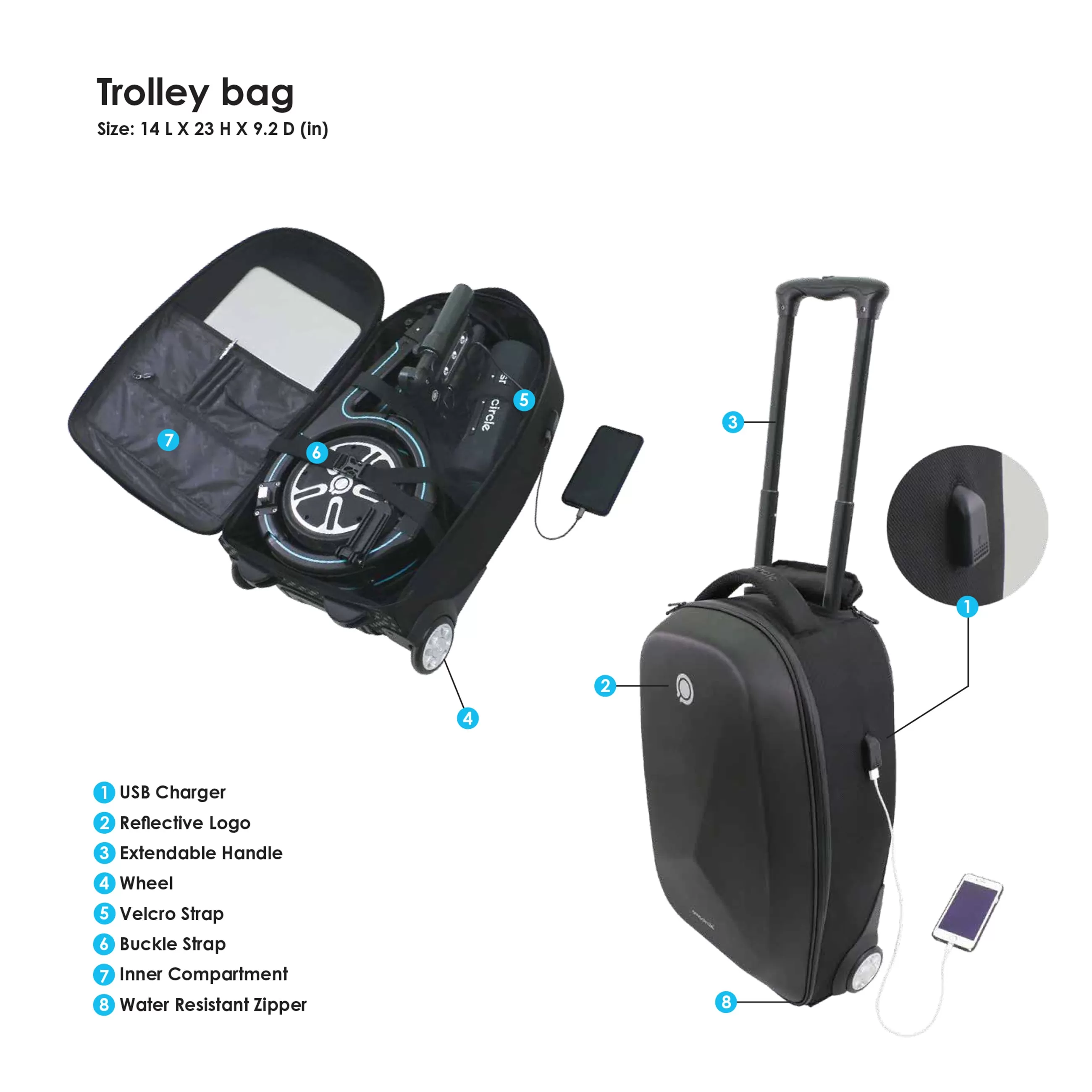 Trolley Bag for S1 SMACIRCLE