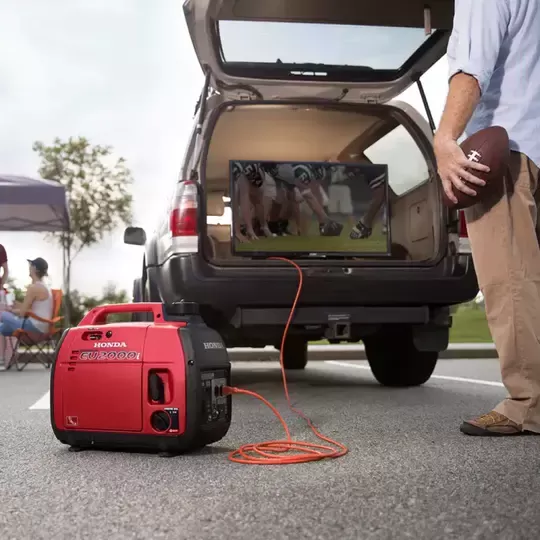 2200-Watt Recoil Start Gasoline Powered Inverter Generator with 20 Amp Outlet