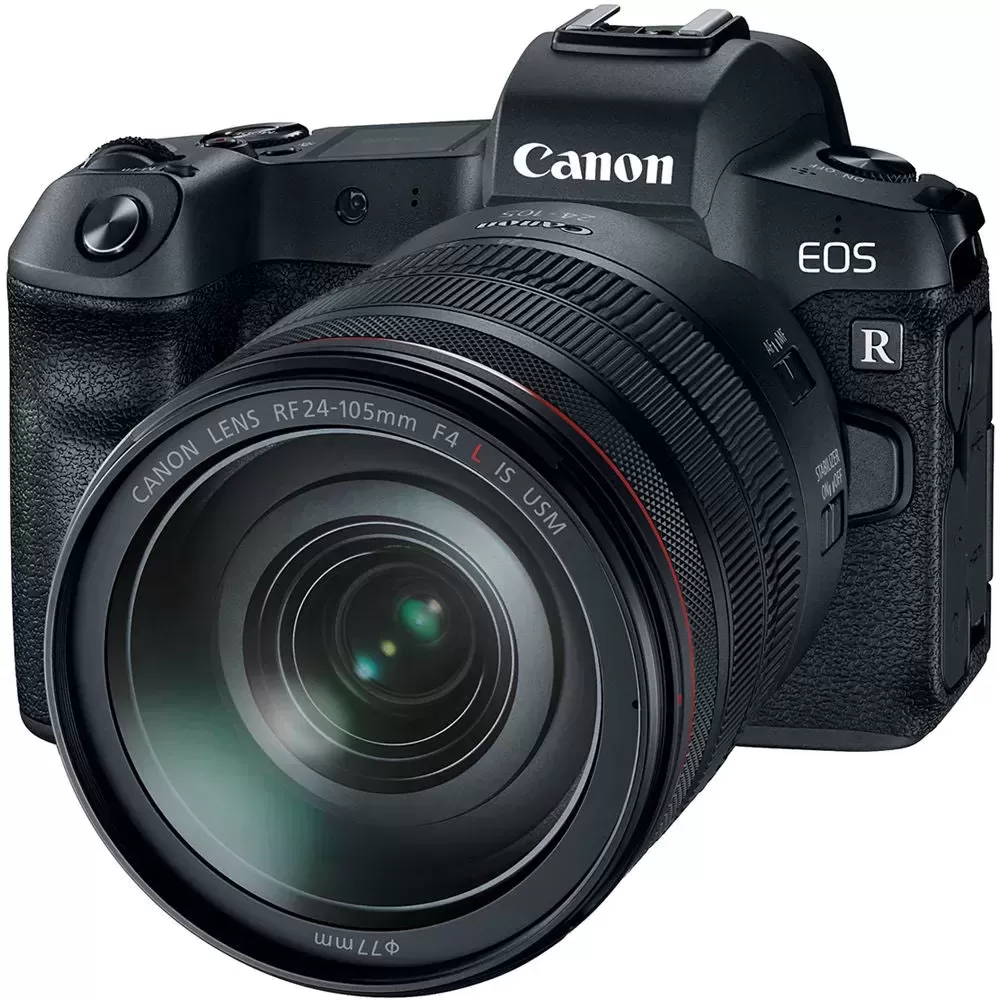 Canon EOS R Mirrorless Digital Camera with 24-105mm Lens with Deluxe Striker Bundle: Includes- Memory Card, Extra Battery, Large Tripod, Handstrap, Large Bag, and Striker Starter Kit