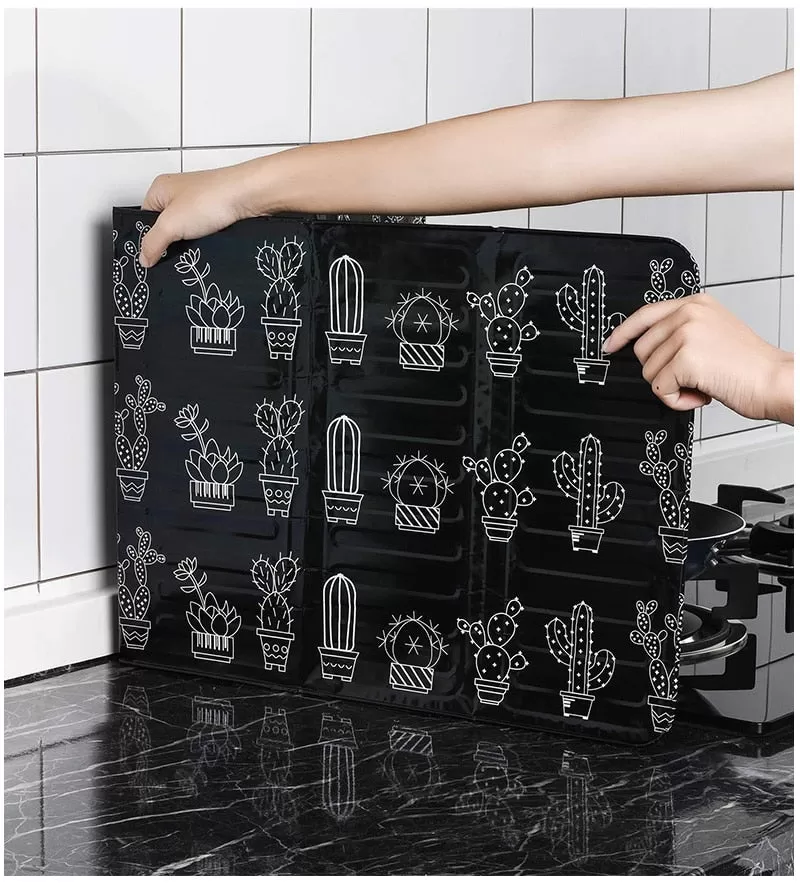 Aluminum Foldable Kitchen Gas Stove Baffle Plate