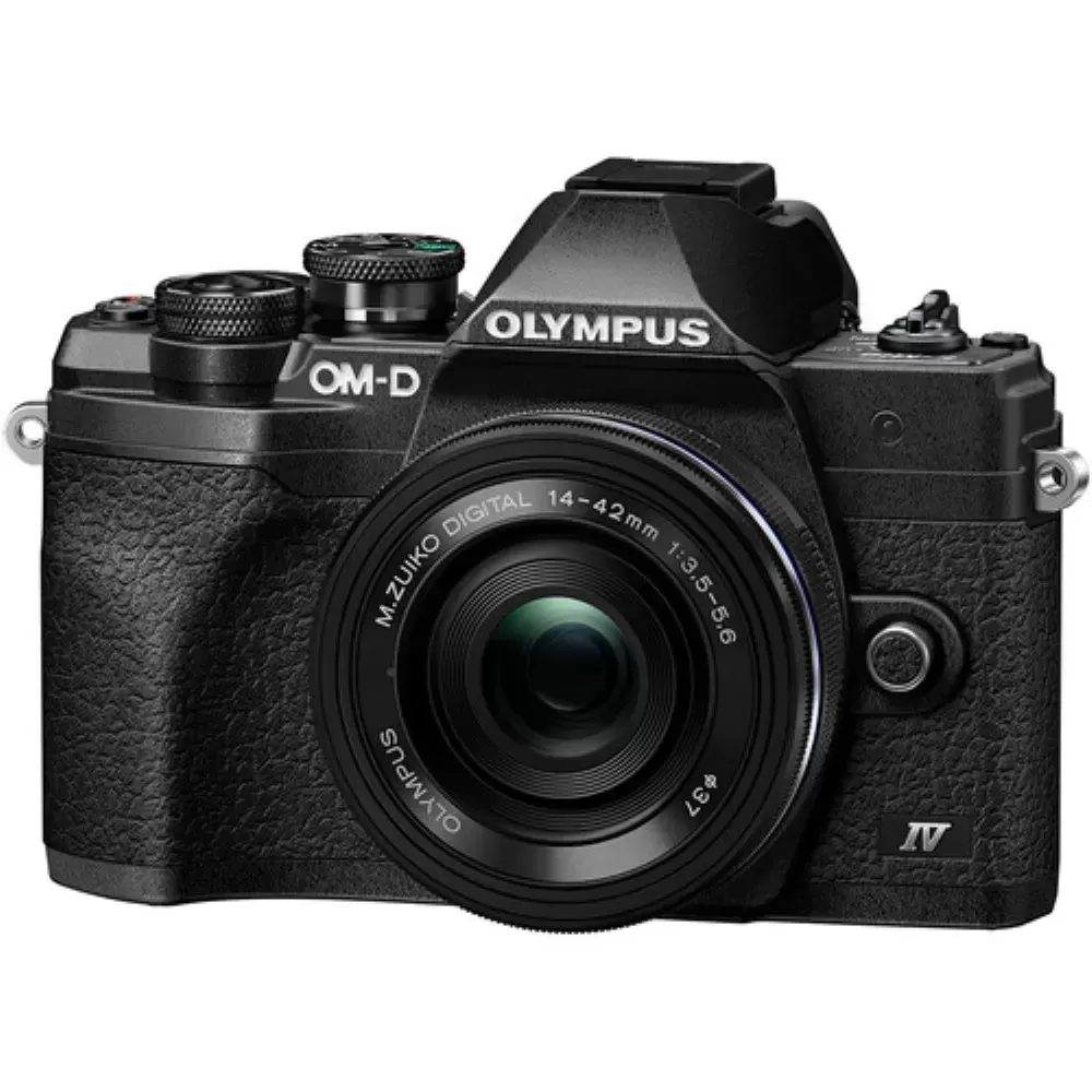 Olympus OM-D E-M10 Mark IV Mirrorless Digital Camera with 14-42mm Lens | Black