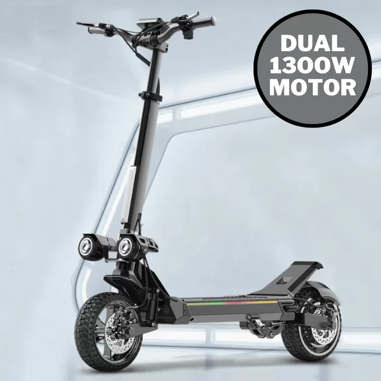 Powerful Motorized Foldable Electric Off-Road Scooter For All Terrain