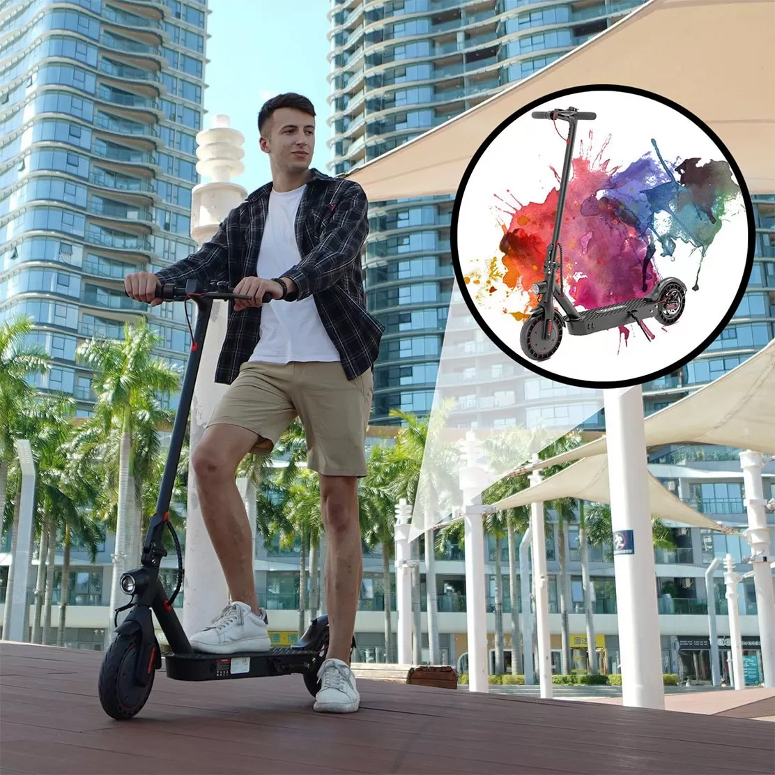 2023 i9 Max Motorized Foldable Electric Scooter For Adults