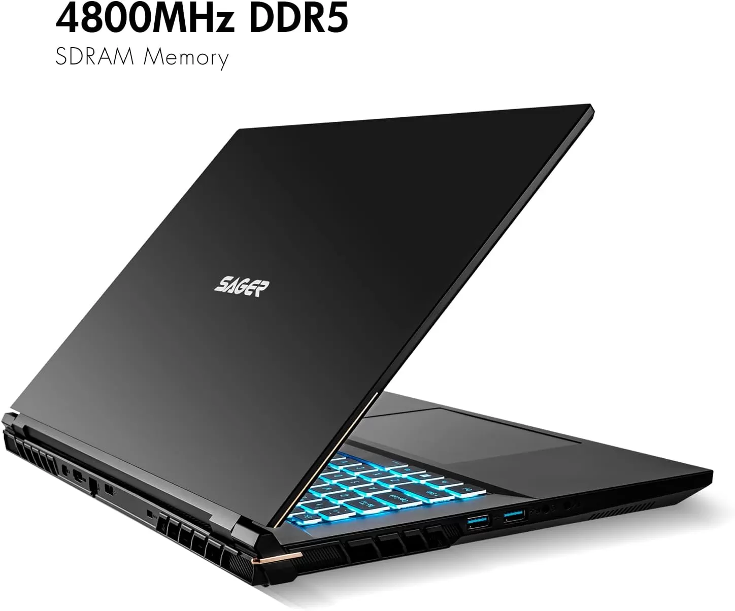 Sager 2023 NP8875E Gaming Laptop, 17.3 Inch QHD 240Hz 100% DCI-P3 G-Sync, Intel i9-13900HX, RTX 4070 8GB, 64GB RAM, 2TB Gen4 NVMe SSD, Win 11