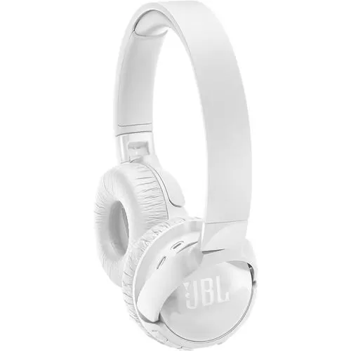 JBL TUNE 600BTNC Wireless On-Ear Headphones with Active Noise Cancellation (White)