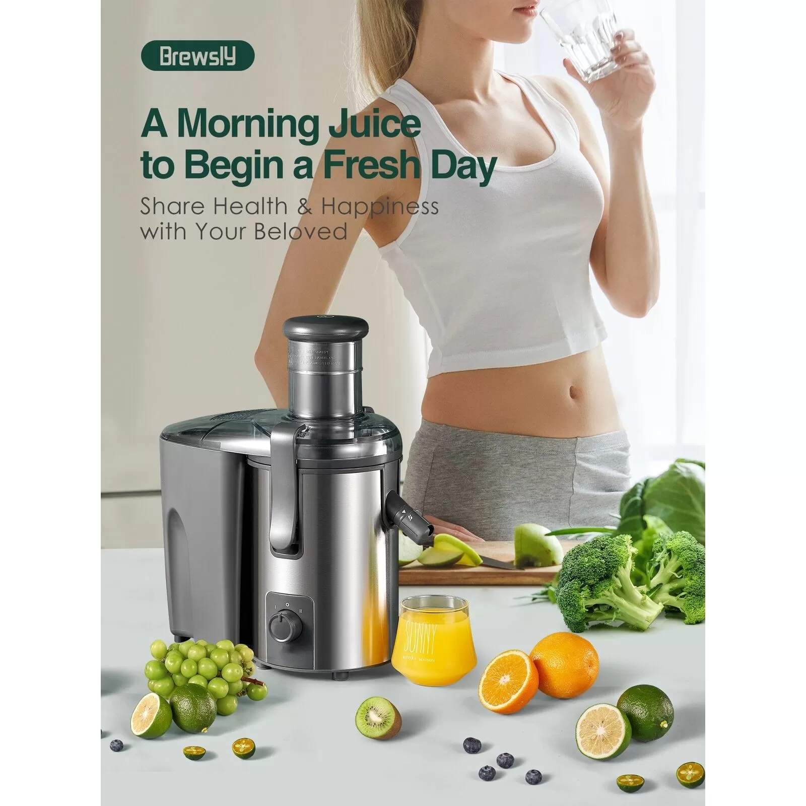 Juicer Machines Vegetable and Fruit, 800W 3'' Wide Mouth Juice Extractor